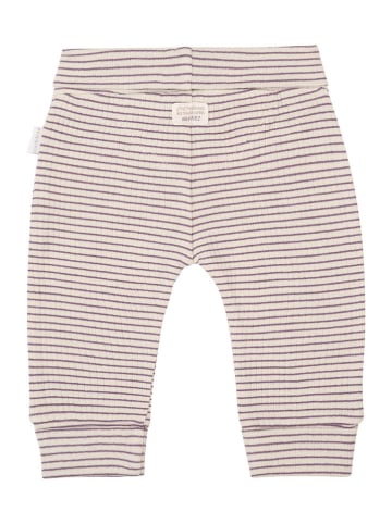 Noppies Spodnie "Gonesse" w kolorze kremowo-fioletowym