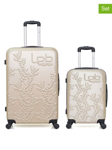 Les P´tites Bombes 2tlg. Hardcase-Trolleyset "Nais" in Beige