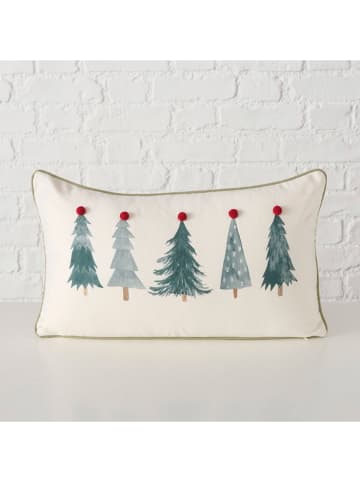 Boltze Kissen "Carol" in Weiß/ Grün - (L)50 x (B)30 cm