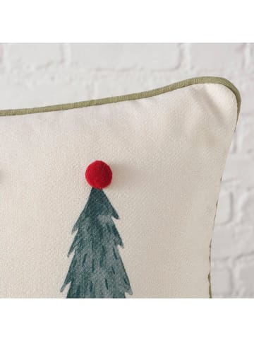 Boltze Kissen "Carol" in Weiß/ Grün - (L)50 x (B)30 cm