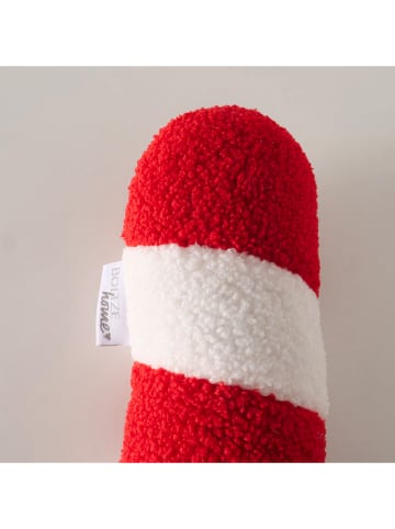 Boltze Kissen "Candycane" in Weiß/ Rot - (L)49 x (B)26 cm