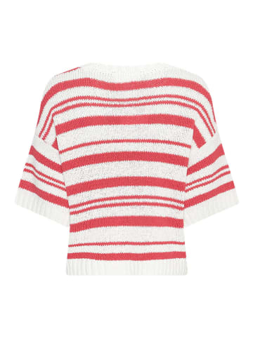 MOSS COPENHAGEN Sweter "Hannalie" w kolorze kremowo-koralowym
