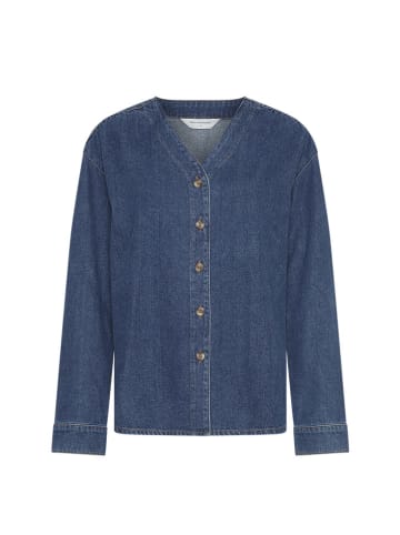 MOSS COPENHAGEN Jeansbluse "Elena" in Dunkelblau