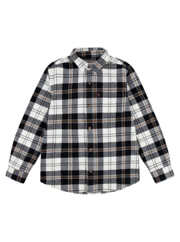 Levi's Kids Hemd in Schwarz/ Weiß/ Hellbraun