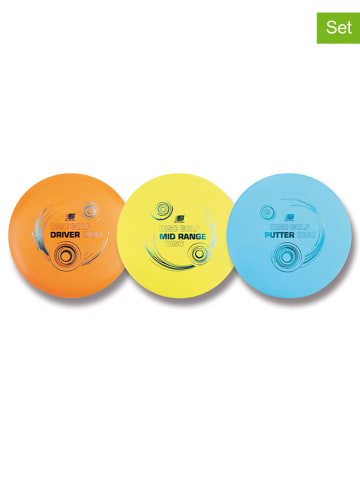 Sunflex 3er-Set: Wurfscheiben "Disc Golf" in Bunt