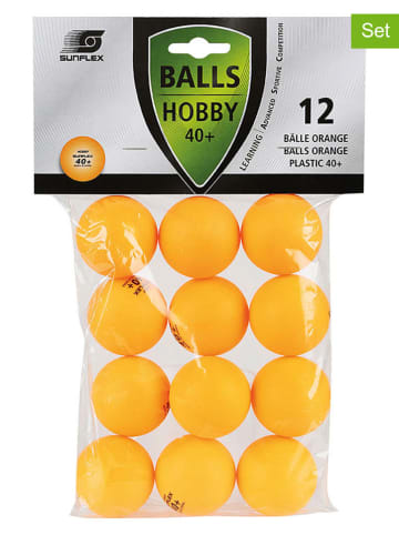 Sunflex 12er-Set: Tischtennisbälle "Hobby" in Gelb
