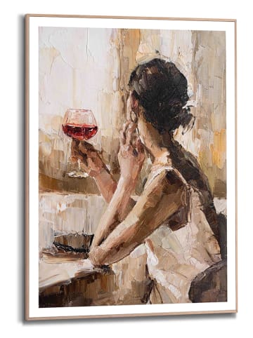 Orangewallz Gerahmter Kunstdruck "Evening Wine"