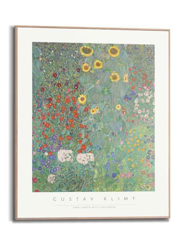 Orangewallz Gerahmter Kunstdruck "Farm garden''