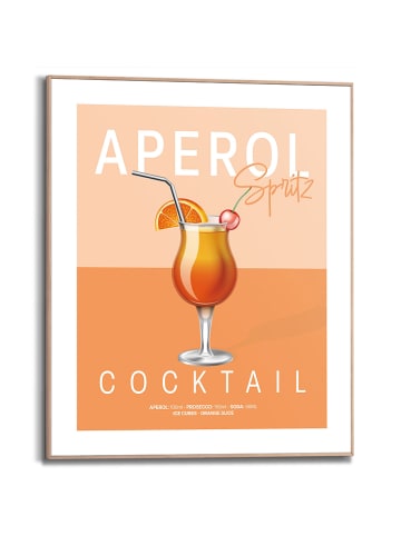 Orangewallz Gerahmter Kunstdruck "Aperol Cocktail"