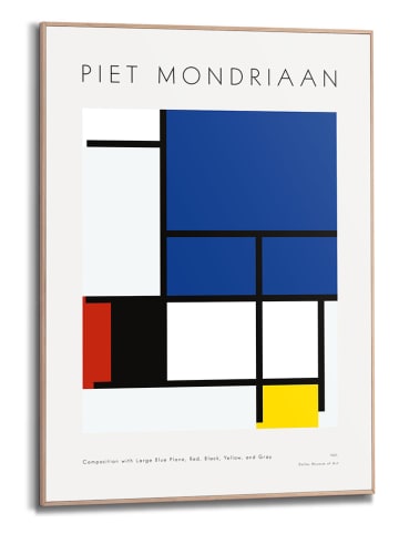 Orangewallz Gerahmter Kunstdruck "Mondriaan II"