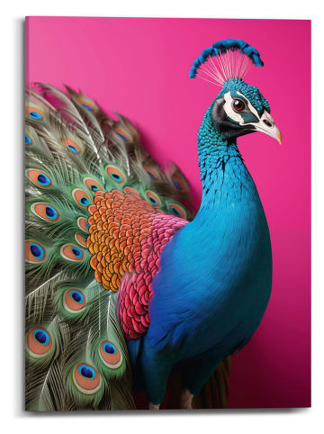 Orangewallz Leinwanddruck "Pink Blue Bird"