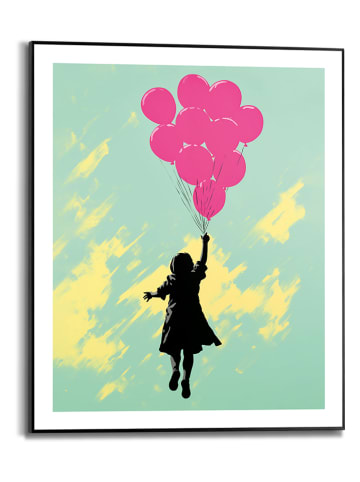 Orangewallz Gerahmter Kunstdruck "Pink Balloons"