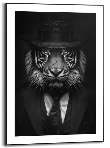 Orangewallz Gerahmter Kunstdruck "Charming Tiger"