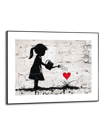 Orangewallz Gerahmter Kunstdruck "Girl Growing Love"