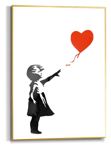 Orangewallz Gerahmter Kunstdruck "Girl with Red Balloon"