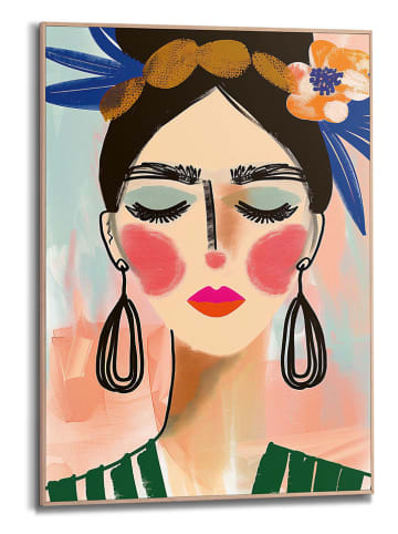 Orangewallz Gerahmter Kunstdruck "Blushed Face"
