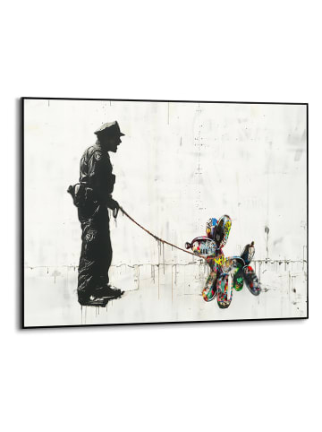 Orangewallz Gerahmter Kunstdruck "Walking the Dog"