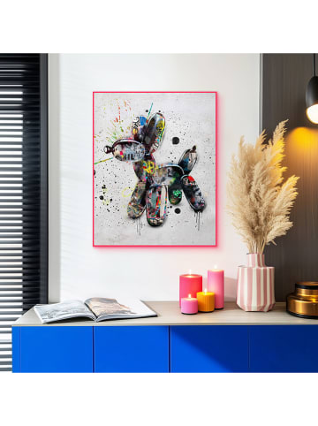 Orangewallz Gerahmter Kunstdruck "Streetart Dog"