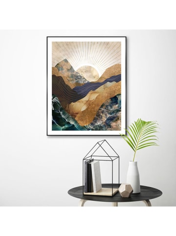 Orangewallz Gerahmter Kunstdruck "Glamour Mountains"