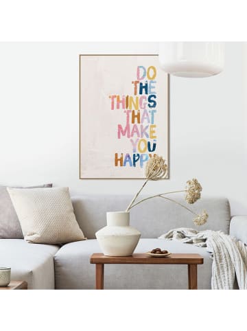 Orangewallz Gerahmter Kunstdruck "Happy Things"