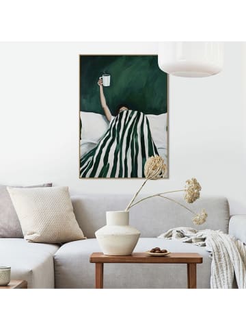 Orangewallz Druk artystyczny "Waking Up Green" w ramce