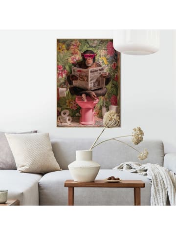 Orangewallz Gerahmter Kunstdruck "Monkey Break"