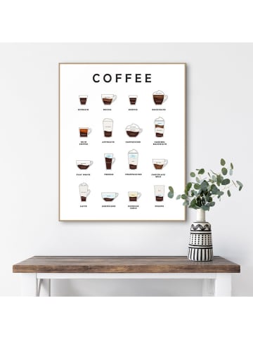 Orangewallz Gerahmter Kunstdruck "Coffees"