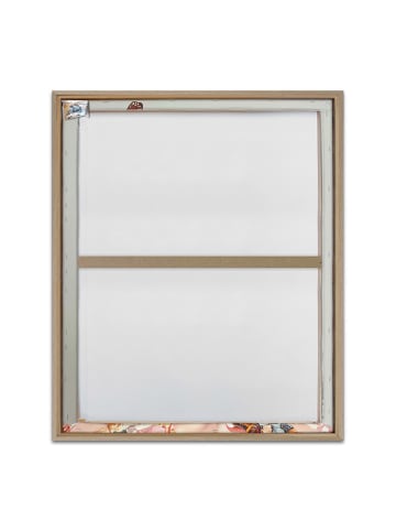 Orangewallz Gerahmter Leinwanddruck "Portrait Lady - Flowers"