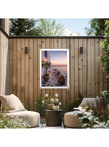 Orangewallz Outdoor-Kunstdruck " Mediterranean Sunset"