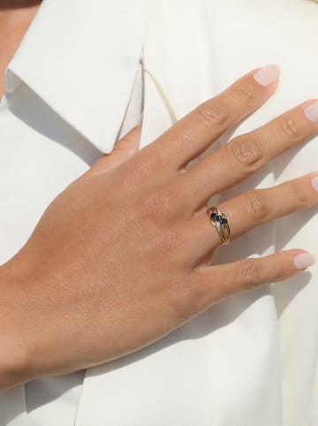 CARATELLI Gold-Ring "Lumière Céleste" mit Diamanten