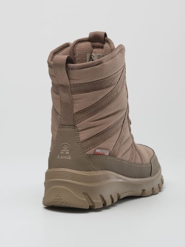 Kamik Botki zimowe "Snowdon" w kolorze jasnobrązowym