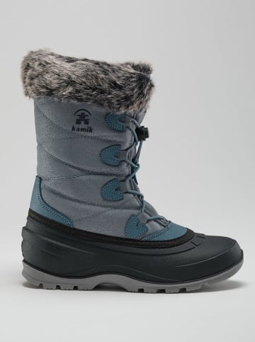 Kamik Kozaki zimowe "Momentum 3" w kolorze niebieskim