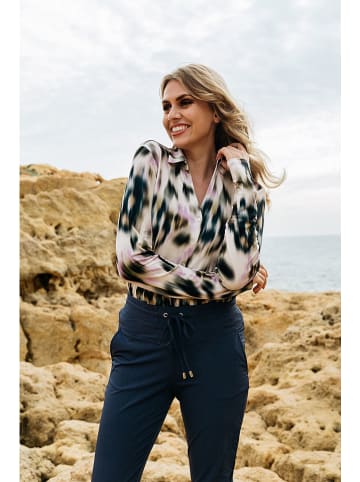 &Co Woman Bluse "Vayen" in Creme/ Blau