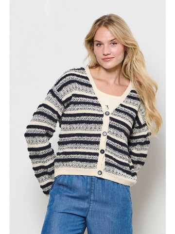 &Co Woman Cardigan "Birdie" in Schwarz/ Weiß