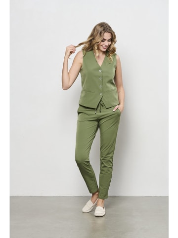 &Co Woman Gilet "Priya" olijfgroen