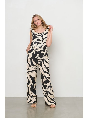 &Co Woman Marlenehose in Schwarz/ Creme