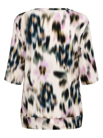 &Co Woman Shirt "Lucia" crème/zwart/blauw