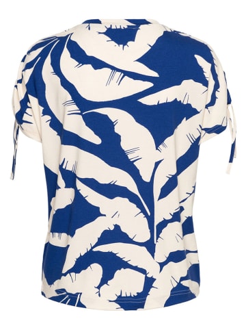 &Co Woman Bluse "Viana" in Blau/ Creme