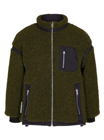 Ticket to Heaven Wende-Fleecejacke "Teddy" in Schwarz/ Khaki