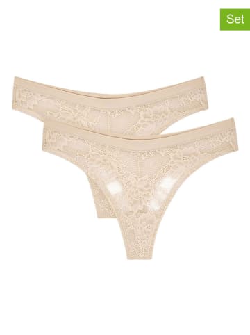 Triumph 2er-Set: Strings "Smart Deco" in Creme