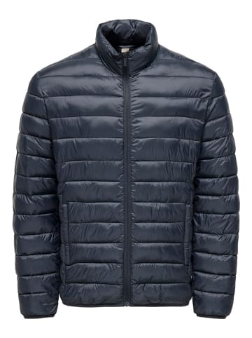 ONLY & SONS Kurtka pikowana "Gavin" w kolorze granatowym