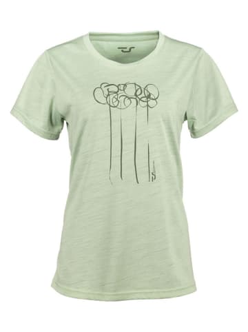 Traunstein Sport Funktionsshirt "Blumen" in Grün