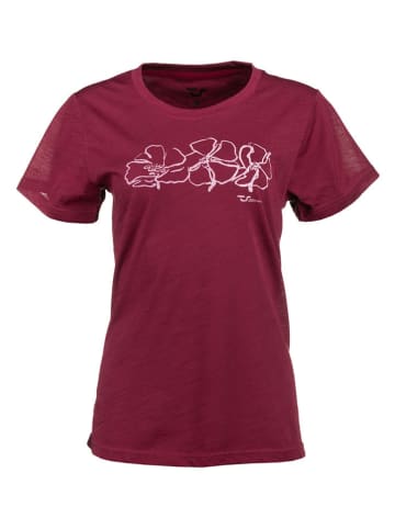 Traunstein Sport Functioneel shirt "Flower" bordeaux