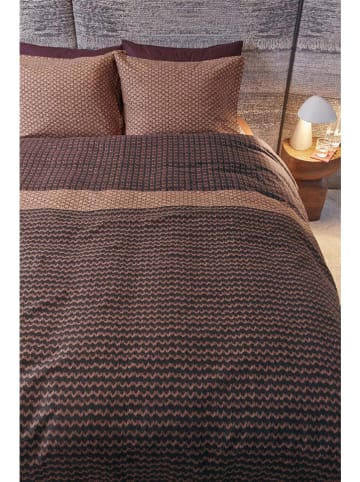 Beddinghouse Flanellen beddengoedset "River" rood