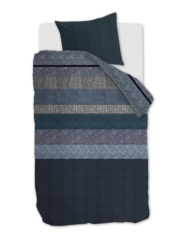 Beddinghouse Flanellen beddengoedset ''Enzo'' donkerblauw