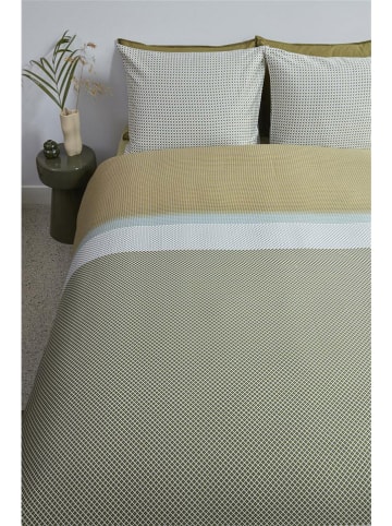 Beddinghouse Satijnen beddengoedset "Bernou" groen/beige