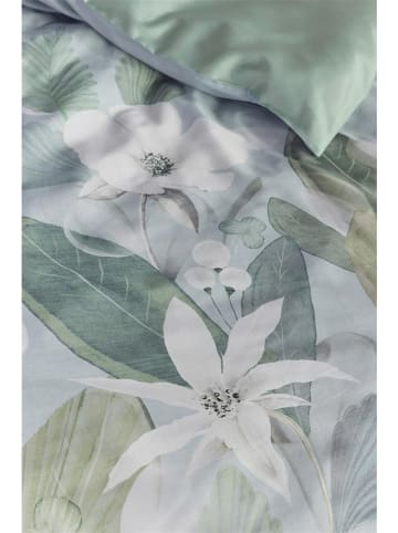 Beddinghouse Satin-Bettwäsche-Set "Eva" in Hellblau/ Grün