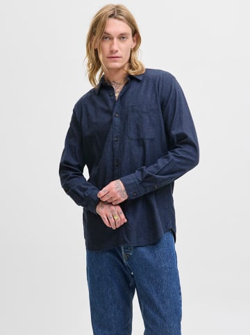 Jack & Jones Blouse - regular fit - donkerblauw