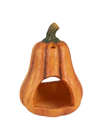Clayre & Eef Windlicht ''Pompoen'' oranje - (H)17 x Ø 12 cm