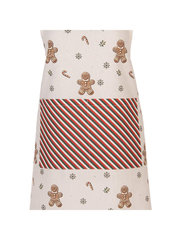 Clayre & Eef Schürze in Beige/ Hellbraun - (L)85 x (B)70 cm